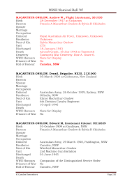 WWII Nominal Roll 'M'