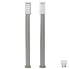Globo aussenleuchte jerez polyrattan aussenlampe kunststoff rattan garten rund. Edelstahl Aussen Stand Leuchte Farbwechsler Ip44 Im Set Inklusive Rgb Led Leuchtmittel Kaufen Bei Www Etc Shop De Gmbh Co Kg