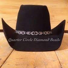Pin By Stephanie Anderson On Cowboy Beadwork Cowboy Hats Beaded Hat Bands Cowboy Hat Band