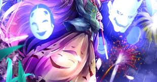 touhou hata no kokoro アニメの壁紙 芸術的アニメ少女 アニメファンタジー