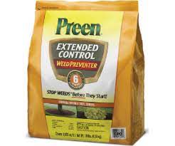 To minimize the need to weed, apply preen extended control weed preventer in landscape beds around established plants, including listed perennials, trees, shrubs and groundcovers. Preen Extended Control Weed Preventer G81 2464094