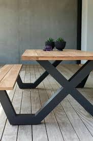Pin By Zioray Art On Mesas Metal Garden Furniture Industrial Design Furniture Rustic Outdoor Furniture