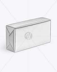Metallic Butter Block Mockup In Packaging Mockups On Yellow Images Object Mockups