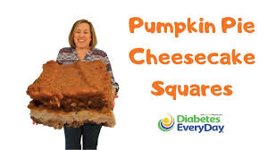 Bake in 425 degree oven for 10 minutes. Pumpkin Pie Cheesecake Squares Diabetes Everyday