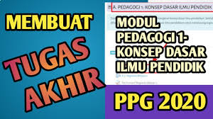 Kunci jawaban tugas akhir modul ipa ppg terbaru 2020. Tugas Akhir Modul 1 Konsep Dasar Ilmu Pendidik Ppg 2020 Youtube