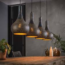hanglamp punch zwart bruin zwart deba meubelen hanglamp eettafel verlichting eetkamertafel lamp