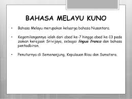 Asal Usul Bahasa Melayu