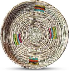 More modern spaces will benefit from neutral, oversized ottomans in a simple round or rectangular shape. Rustic Ottoman Woven Rattan Tray For Coffee Table Boho Tray For Housewarming Gift Serving Tray Trays Platters Home Living Vadel Com