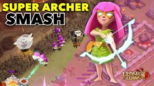 Clash royale/clash of clans archer figure, official collectible. Super Archer Attack Strategy Clash Of Clans Youtube