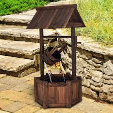 See more ideas about well pump cover, well pump, outdoor projects. Costway Garden Rustic Wishing Well Water Fountain Wooden Outdoor Electric Backyard Pump Walmart Com Walmart Com