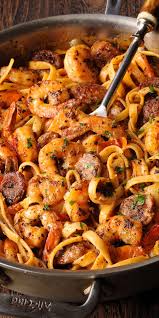 Cajun Shrimp Sausage Pasta Shrimp Recipes Easy Cajun Pasta Recipes Pasta Dinner Recipes