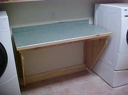Custom Made Wall Mounted Folding Table For Laundry Room