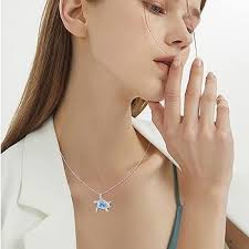 REDSUN Collar de tortuga de plata de ley 925 con temática marina, cadena de  tortuga, colgante de circonita, joyas para mujeres, regalos para madres,  cadena de tortuga, Plata esterlina, Circonia cúbica :