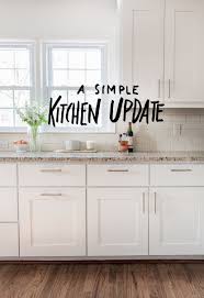White kitchens are crisp, clean and classic. A Simple Kitchen Update Fresh Exchange