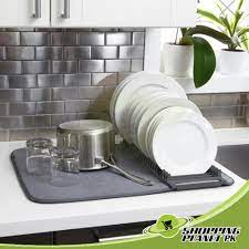 Keep your kitchen tidy & life easier. Best Dish Drying Mat For Kitchen Now Sale In Pakistan