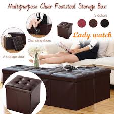 Check spelling or type a new query. Folding Ottoman Storage Box Pouffe Seat Stool Home Chair Footstool Storage Bench Buy At A Low Prices On Joom E Commerce Platform