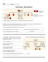 Pedigree Analysis Worksheet Worksheet Fun And Printable