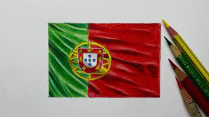 Bandeira de portugal) is a rectangular bicolour with a field divided into green on the hoist, and red on the fly. Como Desenhar A Bandeira De Portugal Youtube
