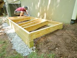Level the ground (if necessary) and install deck piers along a grid to support the shed. How To Build A Storage Shed Part 1 Framing The Floor Walls Roof Plus Siding Crafted Workshop