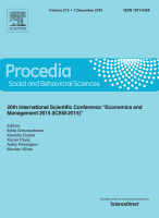 Procedia Social And Behavioral Sciences 20th International Scientific Conference Economics And Management 2015 Icem 2015 Sciencedirect Com By Elsevier