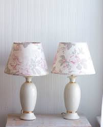 Vintage Shabby Chic Lamps Pair Ivory And Gold Table By Mollyfinds Shabby Chic Lamps Shabby Chic Lamp Shades Shabby Chic Dresser
