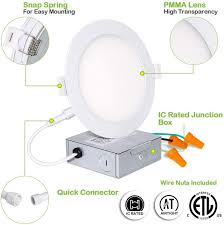 12 Pack 6 Inch Recessed Lighting With Junction Box Cri90 14w 100w 1 Hykolity