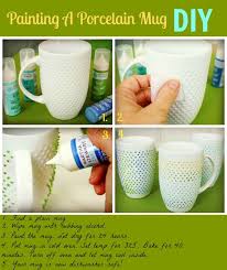 Painting A Porcelain Mug Dishwasher Safe The Glamorous Housewife Diy Mugs Painted Mugs Mugs
