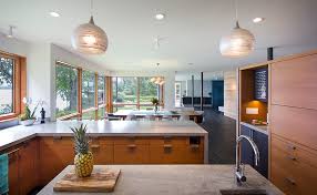 This peaceful bedroom from peabodysinteriors swaps a traditional headboard for lovely vintage paddles to create a rustic, nautical vibe that doesn't feel over the top. Modern Lake Home Newstudio Architecture