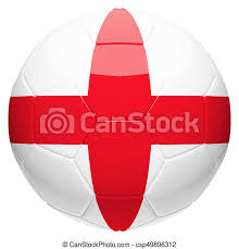 Georges cross auf der fahne england. Fussball Mit England Flagge 3d Rendering Canstock