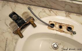 bathroom sink how to install a faucet