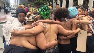 Naked protesters gather in San Francisco for 'Black Lives Matter'