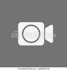 Camera icon #camera #icon #aesthetic #cameraiconaesthetic. Video Camera Icon Isolated On Grey Back Canstock