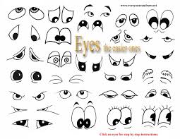 Cartoon Eyes Mix And Match To Create Your Own Cartoons Cartoon Eyes Drawing Cartoon Drawings Eye Drawing