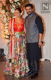 Rmadhavan Was Seen With His Wife Saritabirje Who Wore A Beautiful Floral Printed Lehenga Fashion How To Wear Lehenga