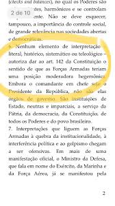 O principal ponto do artigo que os bolsonaristas usam para justificar a legalidade de uma intervenção é o seguinte: Thiago Amparo On Twitter Excelente Stf Rejeita Argumento Que Nao Fazia Sentido Algum De Que Art 142 Da Constituicao Permitiria Intervencao Militar Https T Co A6harqtv2t