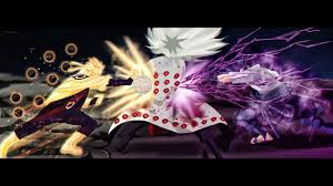 Naruto Rikudo And Sasuke Rinnegan Vs Madara Rikudou English Sub Anime
