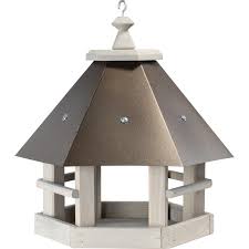 Vogelhaus Metalldach Kupferfarben Kiefernholz Grau kaufen bei OBI