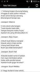 Pantun puzzles, one of the characteristic features of. About Pantun Teka Teki Google Play Version Apptopia