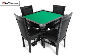 Levity 4 Person Poker And Multi Game Table With Dining Top And 4 Dining Chairs We Are Proud To Introduce The Levi Multi Game Table 4 Dining Chairs Game Room