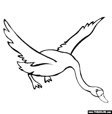 Maybe you would like to learn more about one of these? Flying Swan Coloring Page Free Flying Swan Online Coloring