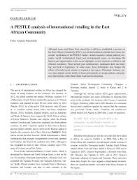These factors come from the natural environment. Pdf A Pestle Analysis Of International Retailing In The East African Community