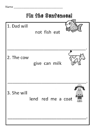 Use This To Teach Whole Or Complete Sentence Structure In Kindergarten Or As Independent Practice In Writing Complete Sentences Sentences Kindergarten Writing