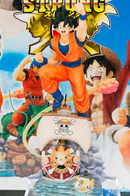 Toriko X One Piece X Dragon Ball Z Crossover Dragon Ball Son Goku X One Piece Megahouse Figure Review Son Goku Anime Crossover Figures