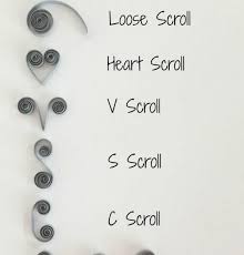 Paper Quilling Scrolls Practice Printable Worksheet