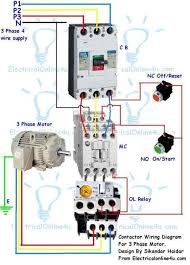 18 Electric Motor Contactor Wiring Diagram Wiring Diagram Wiringg Net Electrical Circuit Diagram Circuit Diagram Electrical Projects