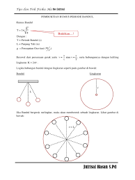 F = n/t rumus periode getaran: Pembuktian Rumus Periode Bandul Pdf
