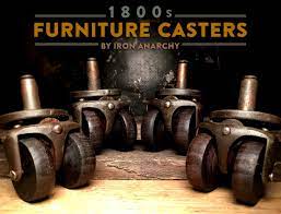 1800 S Double Wheel Table Casters From Iron Anarchy Furniture Casters Vintage Casters Vintage Industrial Furniture