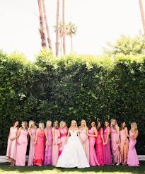 The Bridesmaids Rocked Pink For This Palm Springs Chic Wedding Pink Bridesmaid Dresses Pink Bridesmaid Bridesmaids Dress Inspiration