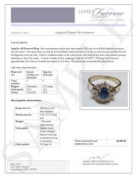 Where to get jewelry appraised. Sample Diamond And Jewelry Appraisals James Farrow Company Jewelry Appraisers