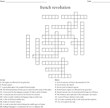 Jul 05, 2021 · crossword giant is updated daily. French Revolution Crossword Wordmint